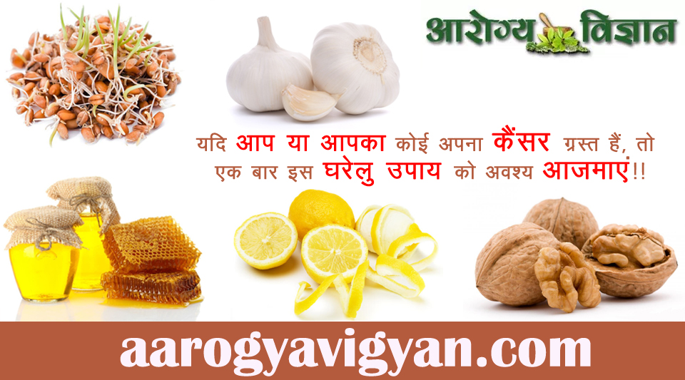 ayurvedic-home-remedy-treatment-cure-for-cancer-ke-ilaj-upchar-ke-liye-gharelu-nuskhe-upay-benefits-of-honey-walnut-sprouted-grains-garlic-lemon-nimbu-shehad-akhrot-ankurit-anaj-lehsun-ke-fayede